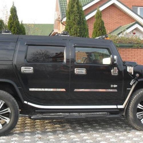 Дефлектори вікон вітровики Хаммер Н2 Hummer H2 02-09  КТ (Накладні)