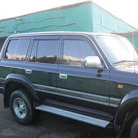 Дефлекторы окон ветровики Тойота Ленд Крузер Toyota Land Cruiser (80) 90-97 КТ (Накладные)