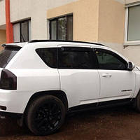 Дефлекторы окон ветровики Джип Компас 1 Jeep Compass I 13-16 КТ (Накладные)