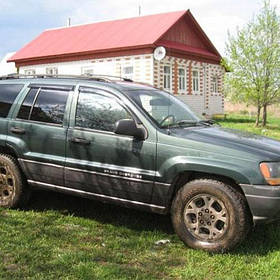 Дефлектори вікон вітровики Джип Гранд Черокі 2 (ВЛ) Jeep Grand Cherokee (WJ) 98-04  КТ (Накладні)