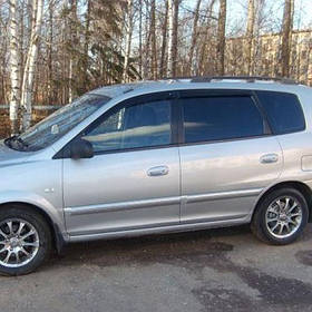 Дефлектори вікон вітровики Кіа Каренс 2 Kia Carens II 02-06 КТ (Накладні)