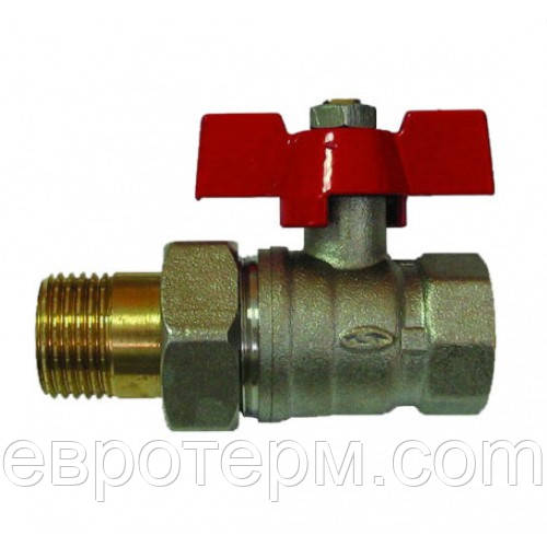 Кран кульовий з американкою 3/4 Solomon, фото 1