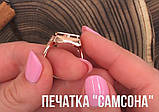 Друкка чоловіча Xuping No11922. Золото рожеве (покриття) 585 проби. 22 розмір, фото 10
