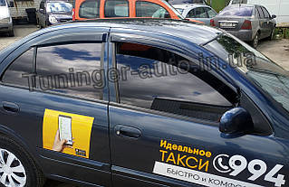 Дефлектори вікон (Вітровики) Nissan Almera Classic, N16 2000-2012 (Hic)