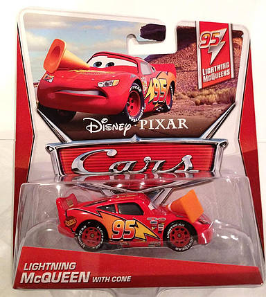 Тачки 1: Блискавка Маквин c конусом (Lightning McQueen Cone with Die Cast) Disney Pixar Cars від Mattel, фото 1