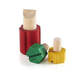 Ігровий набір Guidecraft Manipulatives Блок з гвинтами (G2003), фото 2