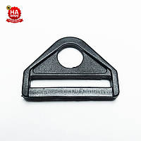 Трикутник 25 мм. Напівкільце для сумки пластик. Чорний