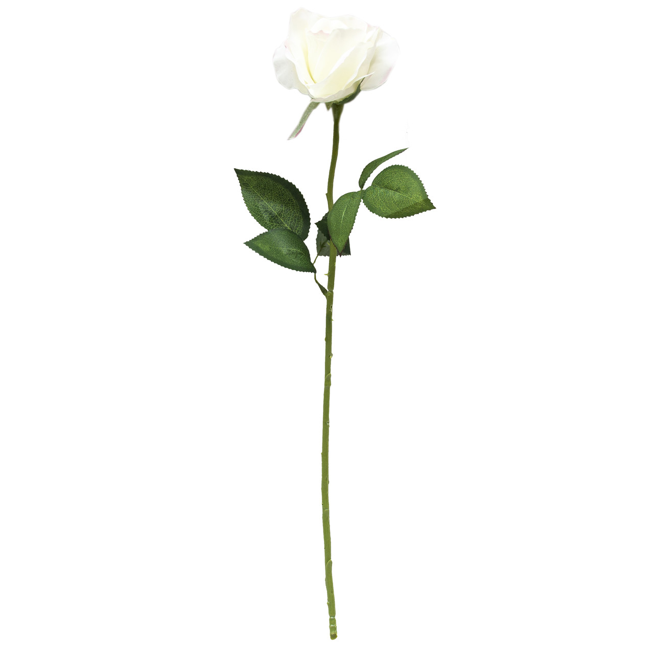 Штучна троянда, 54 см, білий (130092)