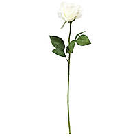 Искусственная роза, 54 см, белый (130092)