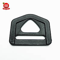 Напівкільце на сумку 25 мм. Трикутник. Чорний