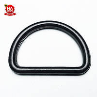 Фурнітура для сумок 30 мм. Напівкільце пластик. Чорний