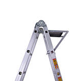 Драбина шарнірна алюмінієва 3,46 м. 4x3 сходинки "Bellatrix" Laddermaster (A4A3), фото 9