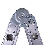 Драбина шарнірна алюмінієва 5.7 м. 4x5 ступеней "Bellatrix" Laddermaster (A4A5), фото 9