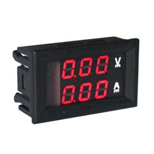 Амперметр-вольтметр цифровий DC0-100V/100A червоно світіння