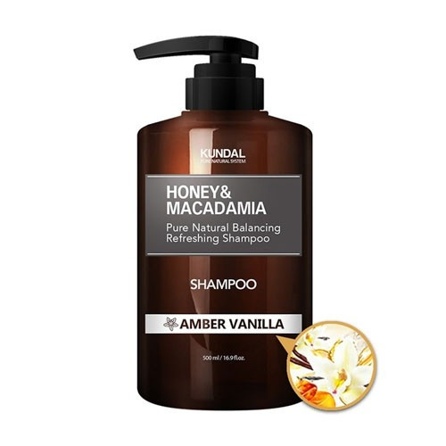 Безсульфатний шампунь для волосся "Янтарна ваніль" KUNDAL Honey & Macadamia Amber Vanilla Shampoo 500ml