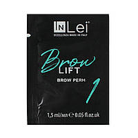 Склад #1 для ламінування брів InLei "BROW LIFT"- перманентний склад в саше 1.5 мл