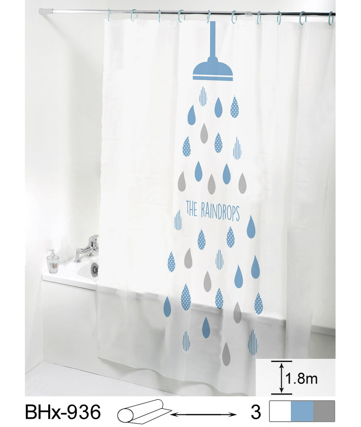 Шторка для душа Ethiopia "Raindrops" 180х180 см