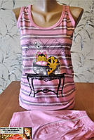 Комплект літній майка та шорти з кишенями Туреччина 10, 11, 12 Смужка