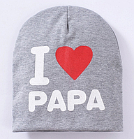 Шапка I love papa (07099)