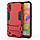 Чохол Iron для Samsung Galaxy A01 2020 / A015F захисний бампер з підставкою Red, фото 3