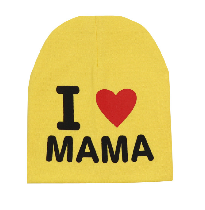 Шапка I love mama Жовта