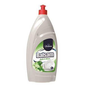 Засіб рідкий для миття посуду Deluxe Balsam Яблуко/М'ята 1 л.