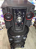 Портативна акустика UF-1044 з мікрофоном (USB-FM-BT-400W), фото 4