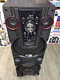 Портативна акустика UF-1044 з мікрофоном (USB-FM-BT-400W), фото 5
