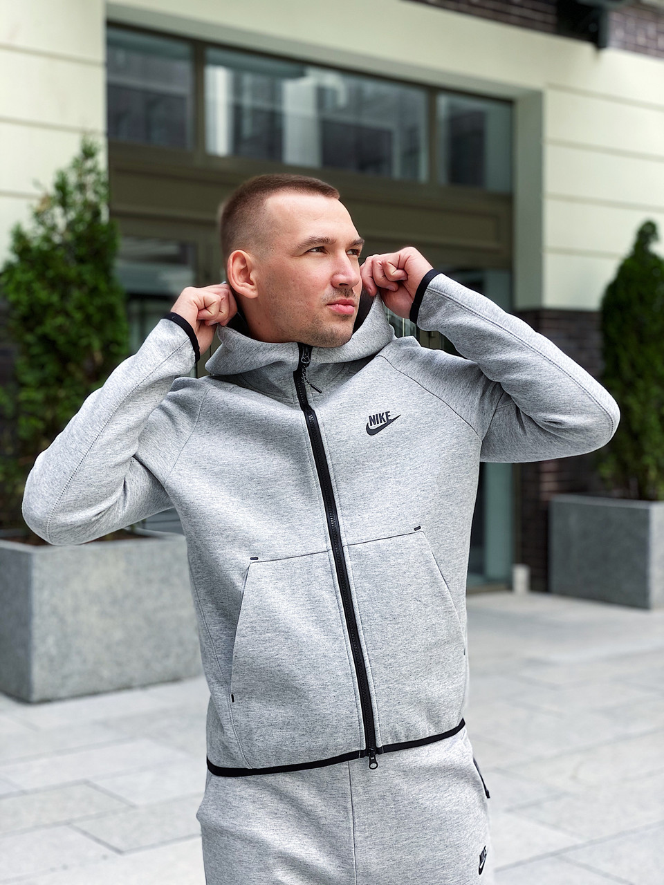 Толстовка чоловіча Nike Tech Fleece / CLO-114 (Розміри:M,L,XL,2XL), фото 1