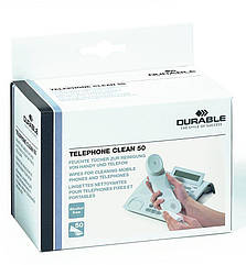 Серветки для чищення телефонів TELEPHONE CLEAN BOX 50 DURABLE 5785 02