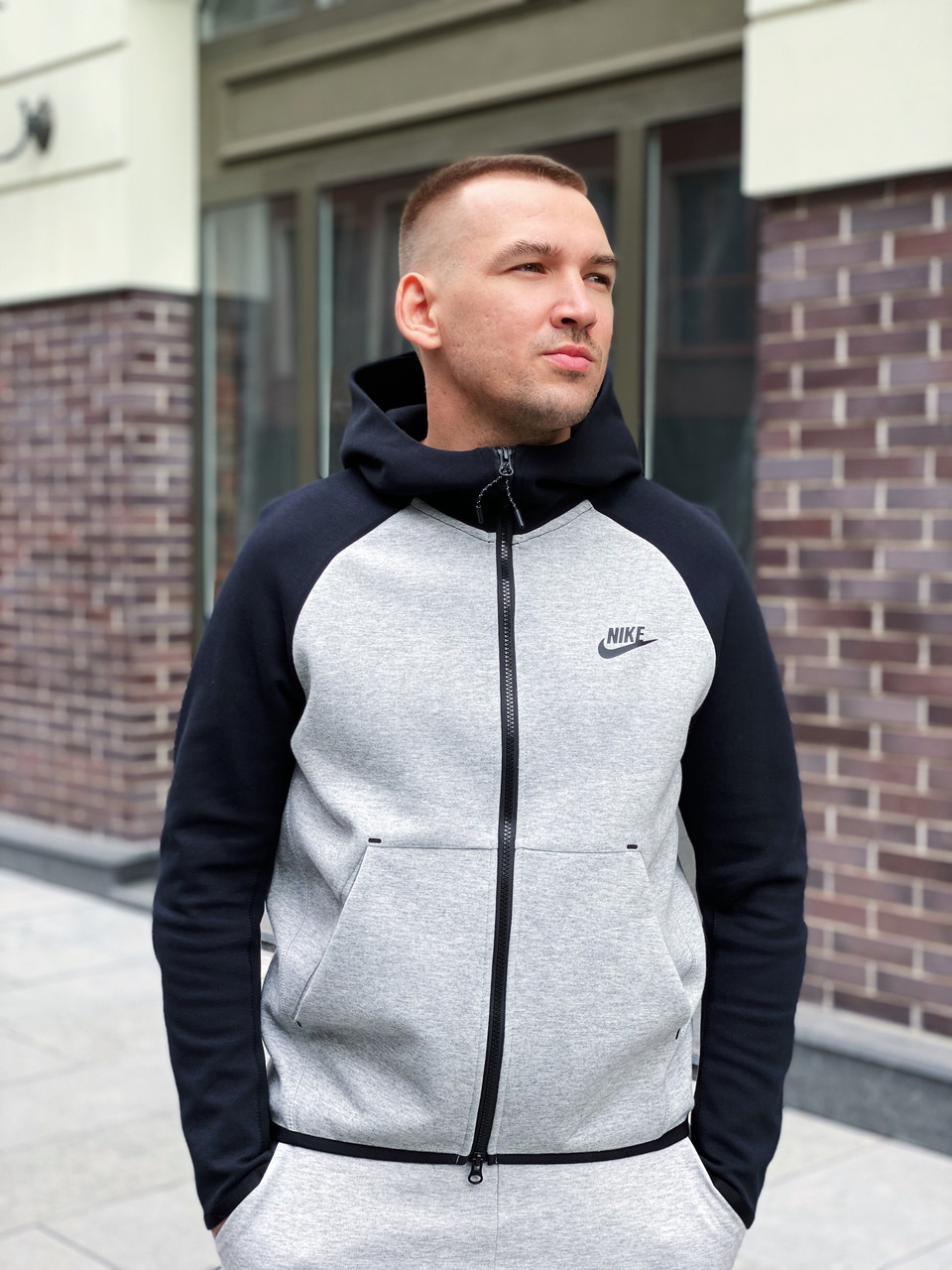 Толстовка чоловіча Nike Tech Fleece / CLO-065 (Розміри:M,L,XL,2XL), фото 1
