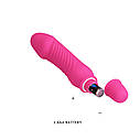 Класичний вібратор - Pretty Love Stev Vibrator Pink, фото 7