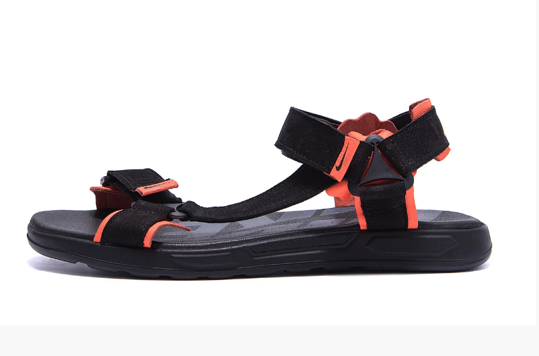 Чоловічі шкіряні сандалі Nike Track black чорні, фото 1