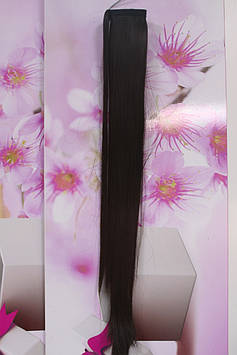 Волосся штучне термоволокно на липучці чорний