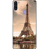 Силіконовий бампер чохол для Samsung M11 Galaxy M115f з малюнком Париж