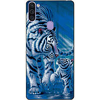 Силіконовий бампер чохол для Samsung M11 з малюнком Тигри