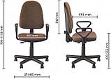 Офісне крісло Стандарт STANDART GTP C-24 коричневе з підлокітниками від Nowy Styl, фото 2