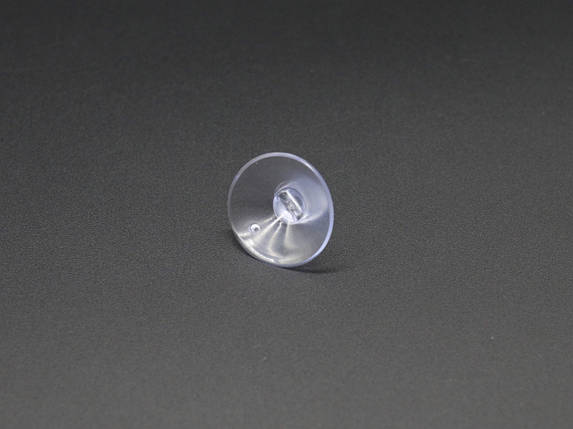 Міцна силіконова присоска на скло, кахель і пластик, одностороння кругла діаметром 25 мм, фото 2