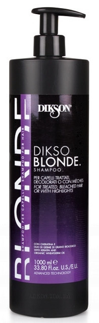 Шампунь для знебарвленого волосся порошком із кератином DIKSON Dikso Blonde Shampoo 1000 мл
