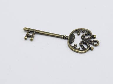 Ключики металевий для декору 70х30 мм Товари для рукоділля та творчості