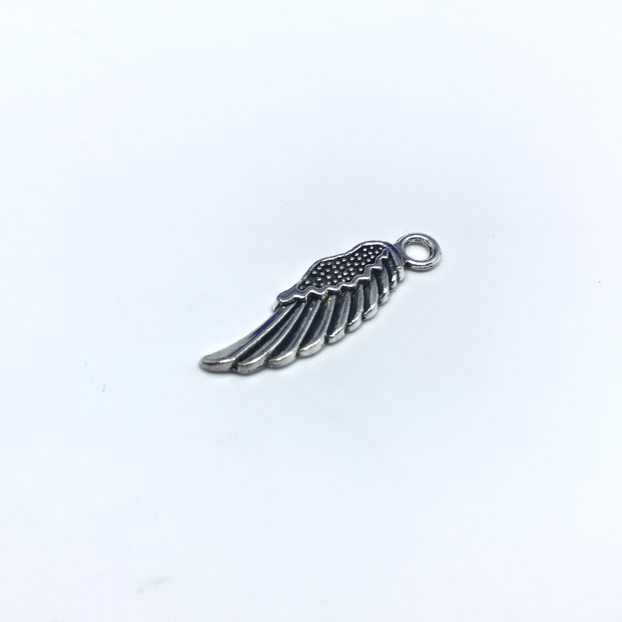 Стильна підвіска для браслетів і сережок кольору античне срібло "Крила" Кулон металевий 32мм для прикрас