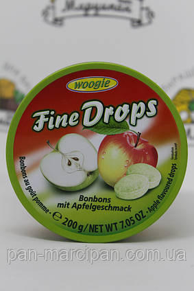 Драже Fine Drops яблуко 200гр ж/б