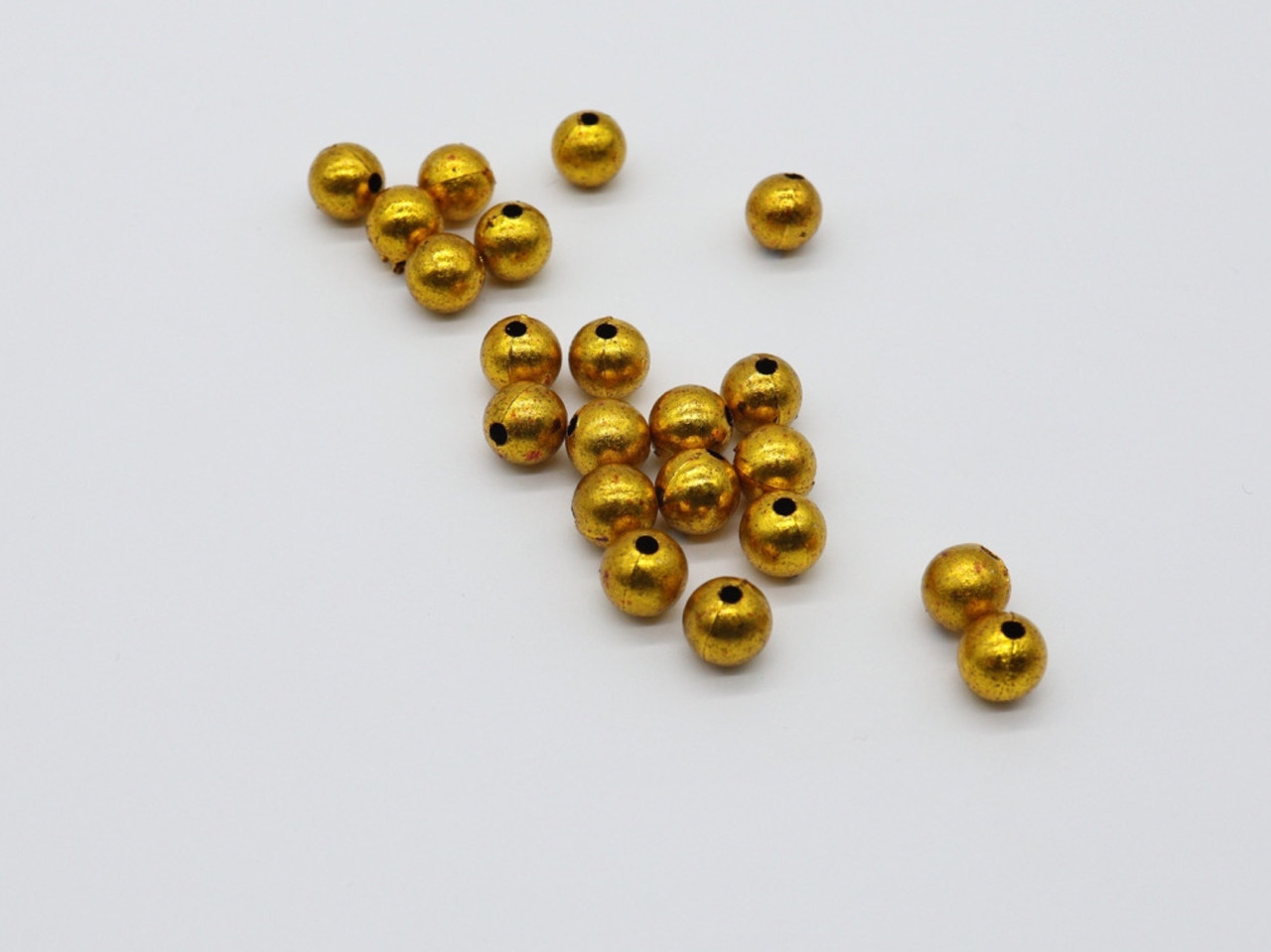 Декоративні кульки кольору "золото" 10х10 мм Товари для рукоділля та творчості