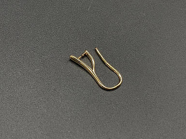 Швенза золотого кольору для самостійного виготовлення сережок, матеріал метал, 20 мм