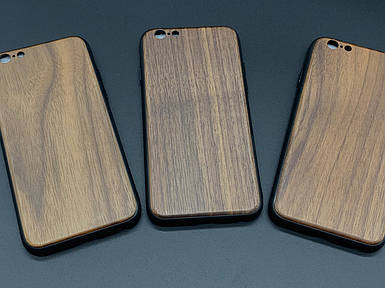Чохол дерев'яний на телефон iPhone 6/6s міцний "Горіх" під гравіювання