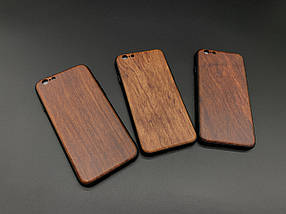 Дерев'яний чохол для смартфона iPhone 6/6s дерев'яний "темна черешня" під гравіювання, фото 2