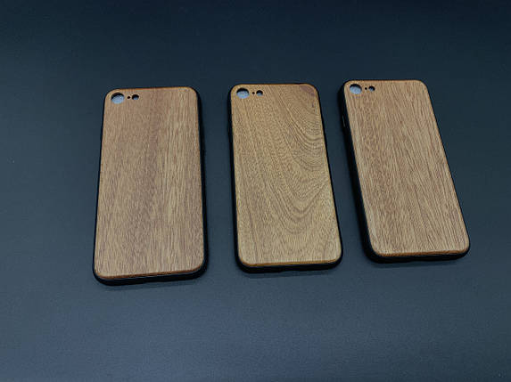 Дерев'яний чохол до смартфону iPhone 7/8 "Золотий дуб" протиударний під гравіювання, фото 2