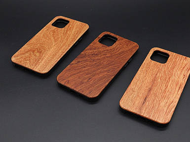 Дерев'яний чохол для смартфона iPhone 11 PRO протиударний "Черешня" під гравіювання