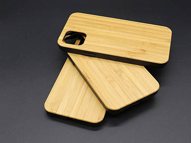 Дерев'яний чохол на смартфон iPhone 11 PRO "Бамбук" протиударний під гравіювання