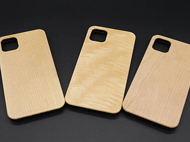Дерев'яний чохол для смартфона iPhone 11 PRO MAX під гравіювання колір "вільха"